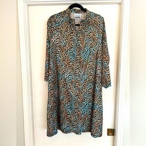 Vintage Leopard Print Caftan-style dress